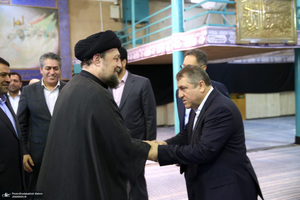 دیدار مدیرعامل بانک ملی ایران ابوالفضل نجارزاده و اعضای هیئت عامل با سید حسن خمینی