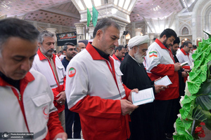 تجدید میثاق مدیران و کارکنان هلال احمر با آرمان های حضرت امام خمینی(س)