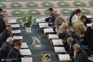 مراسم جزخوانی قرآن کریم در حرم مطهر حضرت عبدالعظیم حسنی(ع)