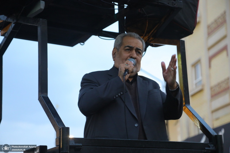 دسته عزاداری شهادت حضرت علی (ع) با حضور آیت‌الله العظمی وحید خراسانی