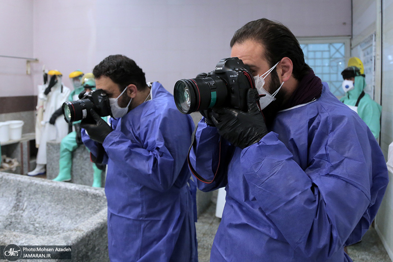 تغسیل با آب متوفیان مبتلا به کرونا در بهشت زهرا(س) تهران