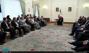 دیدار نوروزی حسن روحانی با جمعی از کارگزاران نظام و مدیران دستگاه ها