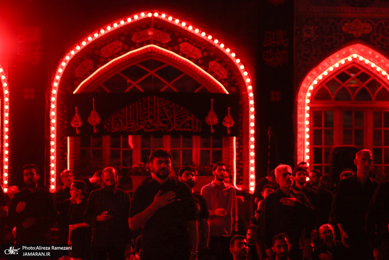 مزاسم شب تاسوعای حسینی (ع) در امام زاده صالح (ع)