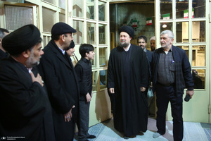 مراسم سالگرد رحلت آیت‌الله سید محمد موسوی بجنوردی در حسینیه جماران  -1