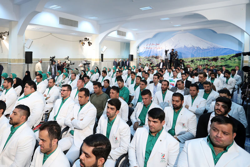 دیدار مدال‌آوران کاروان ورزشی ایران در بازی‌های پاراآسیایی اندونزی با رهبر معظم انقلاب