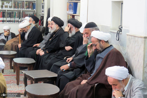 مراسم عزاداری شهادت حضرت زهرا (س) در دفتر آیت الله العظمی صانعی (ره)