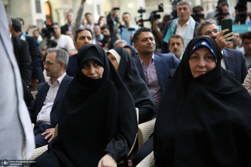 تقدیر از حضور مردم با حضور رئیس جمهور منتخب مسعود پزشکیان