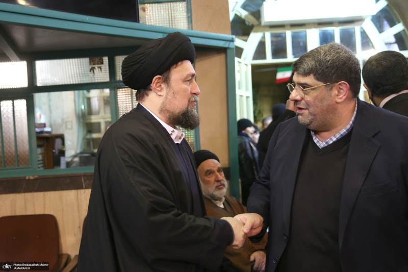 مراسم سالگرد رحلت آیت‌الله سید محمد موسوی بجنوردی در حسینیه جماران  -1