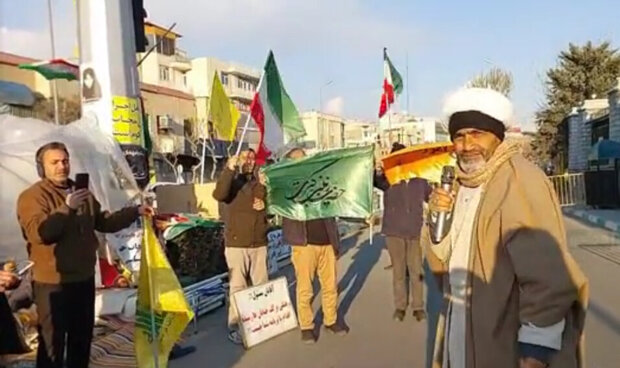 شعارهای تند حامیان قانون حجاب علیه سران قوا ادامه دارد! + تصاویر