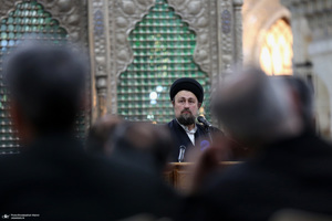 تجدید میثاق رئیس و جمعی از مدیران سازمان صداوسیما با آرمان‌های امام خمینی(س)-2