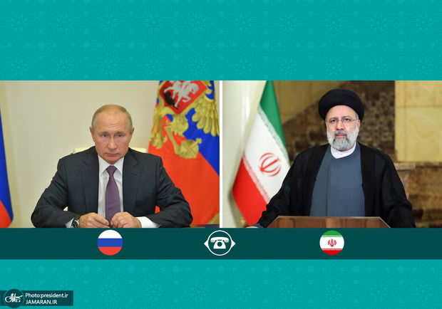 گفتگوی تلفنی روسای جمهور ایران و روسیه/ قدردانی رئیسی از ابراز همدردی پوتین به خاطر حمله تروریستی در حرم شاهچراغ