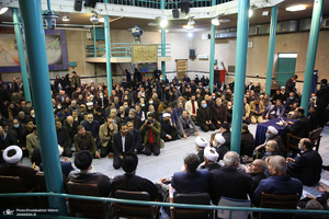 مراسم تشییع مرحوم حسن غفوری فرد از حسینیه جماران