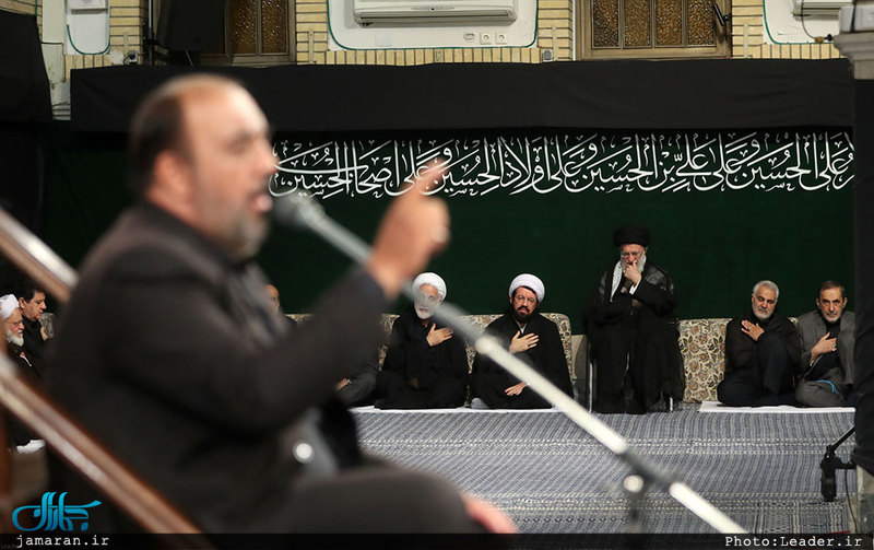 مراسم عزاداری شب عاشورای حسینی با حضور رهبر معظم انقلاب اسلامی