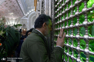 تجدید میثاق جمعی از هنرمندان حوزه هنری با آرمان های حضرت امام(س)