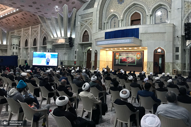 مراسم عزاداری شب شهادت حضرت فاطمه‌ زهرا (س) در حرم امام خمینی