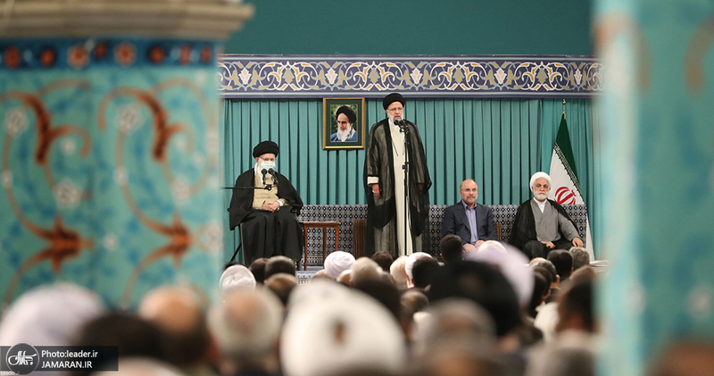 دیدار مسئولان نظام و مهمانان کنفرانس وحدت اسلامی با رهبر معظم انقلاب