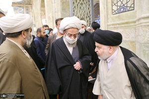 مراسم بزرگداشت همسر آیت الله جوادی آملی در مسجد اعظم قم