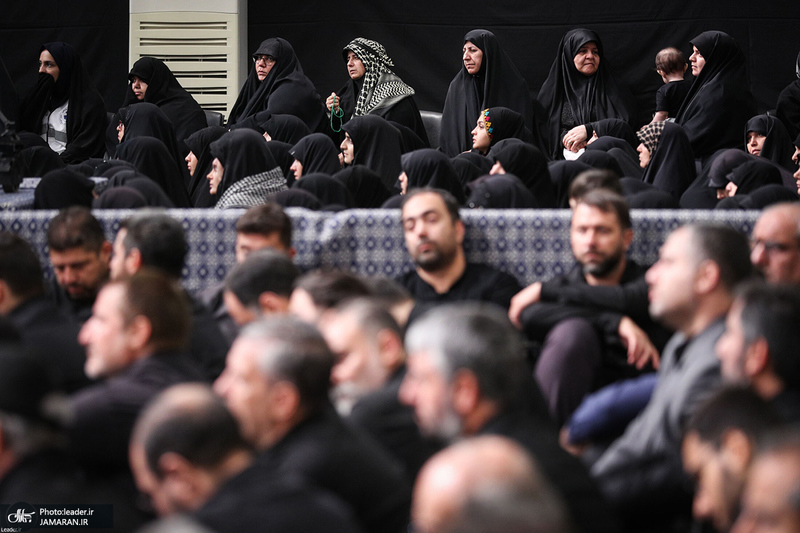 مراسم عزاداری شب تاسوعای حسینی در حسینیه امام خمینی