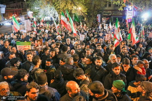 مراسم استقبال و وداع با پیکر مطهر شهید علی لاریجانی در قم