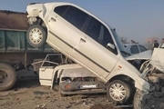 فیلم جدیدی از خودروهای له شده در تصادف بهبهان با کیسه هوای باز نشده + واکنش عجیب ایران خودرو!