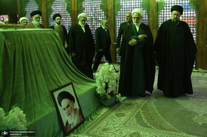 تجدید میثاق رئیس قوه قضاییه و مسئولان عالی قضایی با آرمان‌های حضرت امام (س)