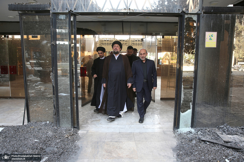 بازدید سید حسن خمینی از ساختمان شیشه ای صداوسیما