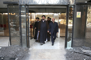 بازدید سید حسن خمینی از ساختمان شیشه ای صداوسیما