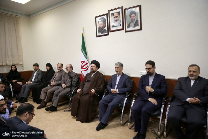 دیدار وزیر، معاونان و مدیران وزارت ارشاد با سید حسن خمینی