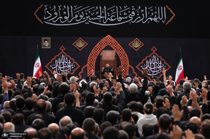 آخرین شب مراسم عزاداری محرم در حسینیه امام خمینی