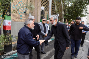 مراسم تشييع مادر غلامعلی حداد عادل