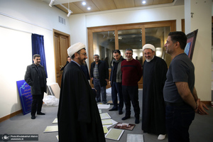 بازدید رئیس موسسه تنظیم و نشر آثار امام خمینی (س) از مراحل آماده‌سازی هفته فرهنگی بر آستان آفتاب