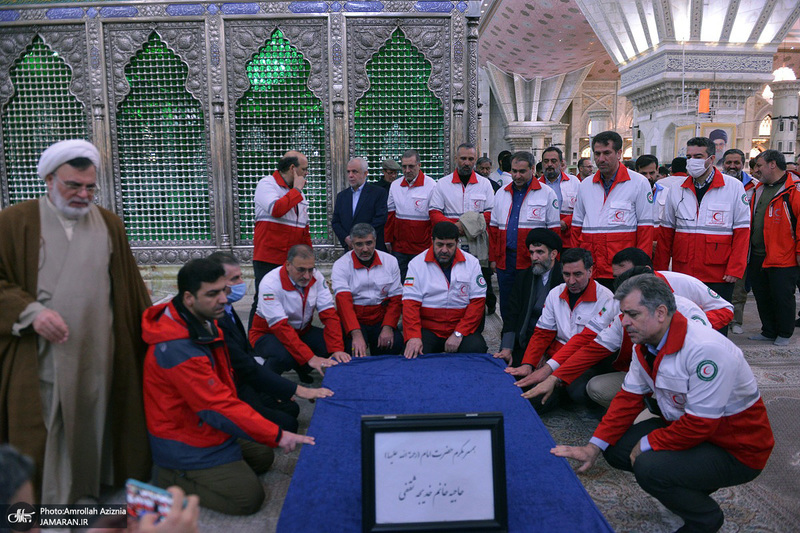آئین آغاز طرح ملی خدمات نوروزی جمعیت هلال احمر در جوار حرم مطهر امام خمینی (س)