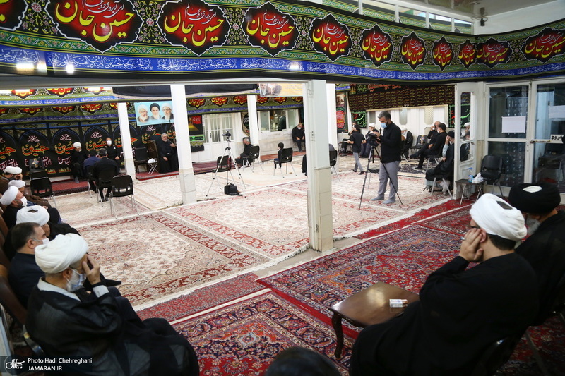 مراسم عزای روز عاشورا در بیت آیت الله العظمی فاضل لنکرانی(ره)