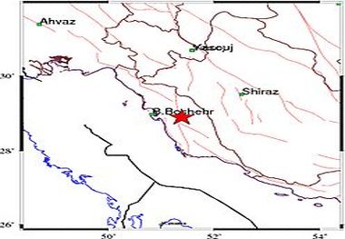 زلزله ۴.۹ریشتری دشتستان بوشهر را لرزاند