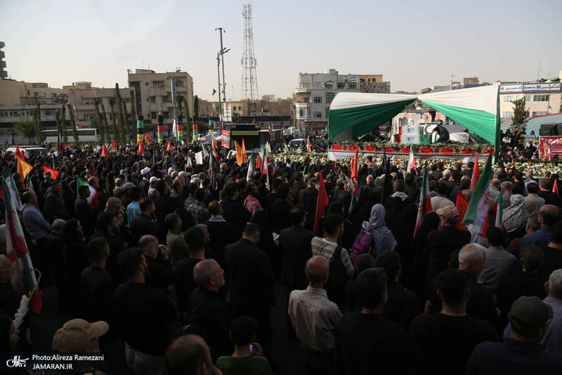 مراسم تشییع شهدای جنگ تحمیلی رژیم صهیونیستی در تهران-1
