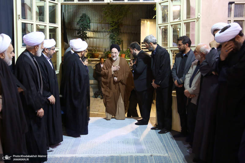 مراسم چهلمین روز در گذشت  آیت الله صانعی در حسینیه جماران  2