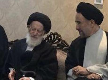  تماس تلفنی آیت الله العظمی شبیری زنجانی با سیدمحمد خاتمی