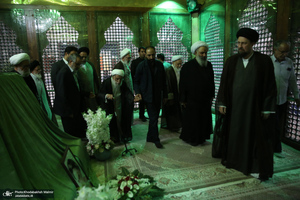 تجدید میثاق هیأت رئیسه و اعضای مجلس خبرگان رهبری با آرمان های امام خمینی (س)