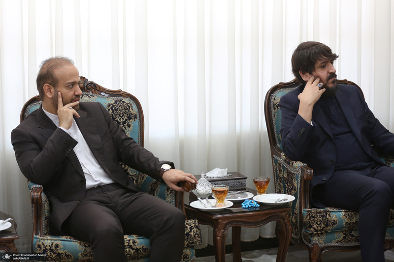 دیدار دبیر شورای عالی مناطق آزاد باسید حسن خمینی