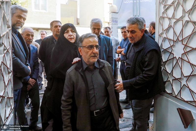 مراسم تشییع برادر سید مصطفی تاجزاده