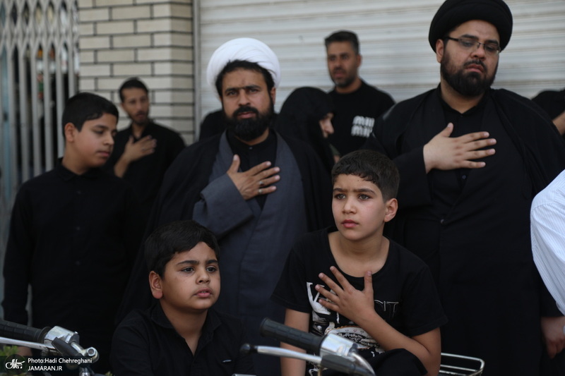 دسته عزاداری شهادت امام عسکری (ع) با حضور آیت‌الله العظمی وحید خراسانی