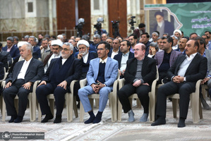 تجدید میثاق رئیس و جمعی از نمایندگان مجلس شورای اسلامی با آرمان‌های امام خمینی(س)-2