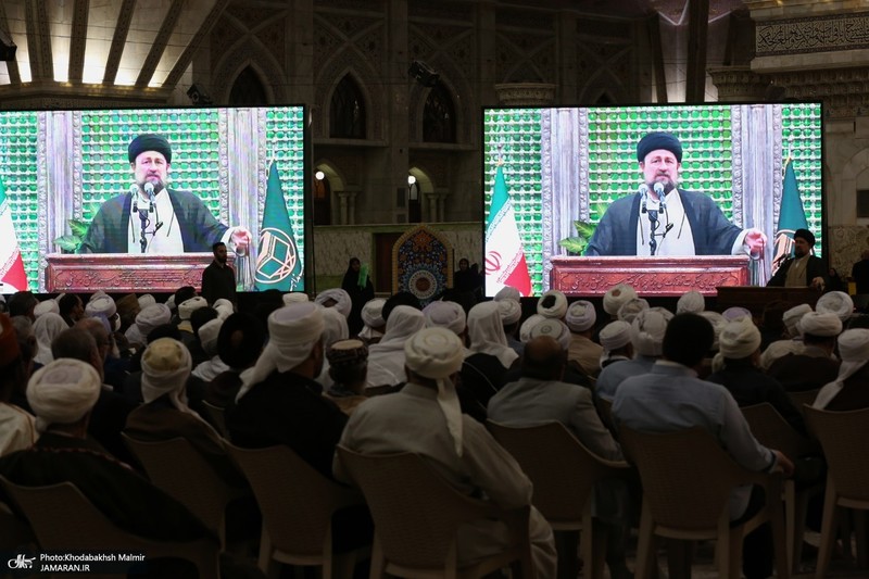 تجدید میثاق مهمانان سی و نهمین اجلاس وحدت اسلامی با آرمان‌های امام خمینی(س) -2