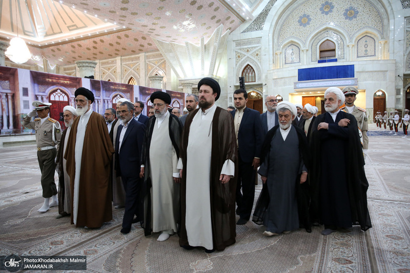 تجدید میثاق رئیس قوه قضاییه و مسئولان عالی قضایی با آرمان‌های امام خمینی(س)