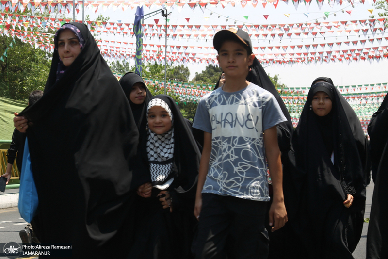 مراسم راهپیمایی اعتراضی به وقایع اخیر شهادت فرمانده هان و دانشمندان هسته ای