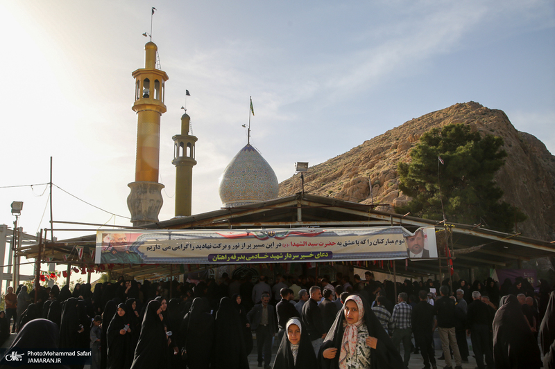 مراسم هفتمین روز شهادت سرلشگر پاسدار شهید مجید خادمی در روستای امیر حاجیلو - فسا