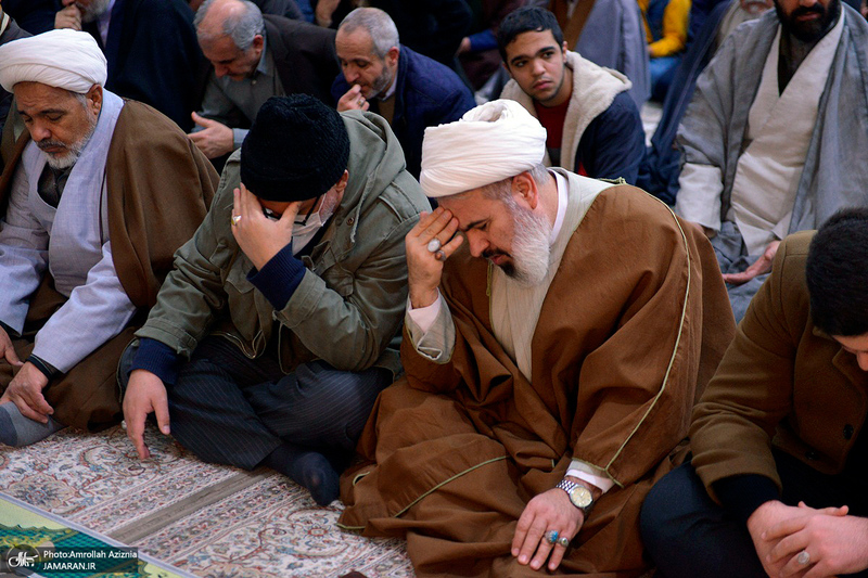 مراسم عزاداری شب شهادت امام هادی(ع) در حرم مطهر امام خمینی