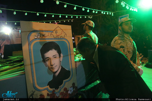 وداع با پیکر مطهر شهید امیر‌سعید قاسمی در امامزاده صالح(ع) فرحزاد 