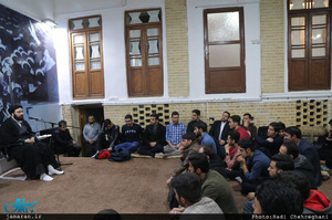 دیدار اعضای انجمن اسلامی دانشجویان دانشگاه فردوسی مشهد با سید علی خمینی