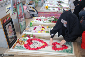 مهمانی لاله ها در قطعه شهدای بهشت زهرا